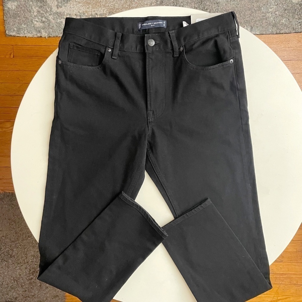 Everlane Uniform The Performance Jean Slim Fit Black 33x32 New
